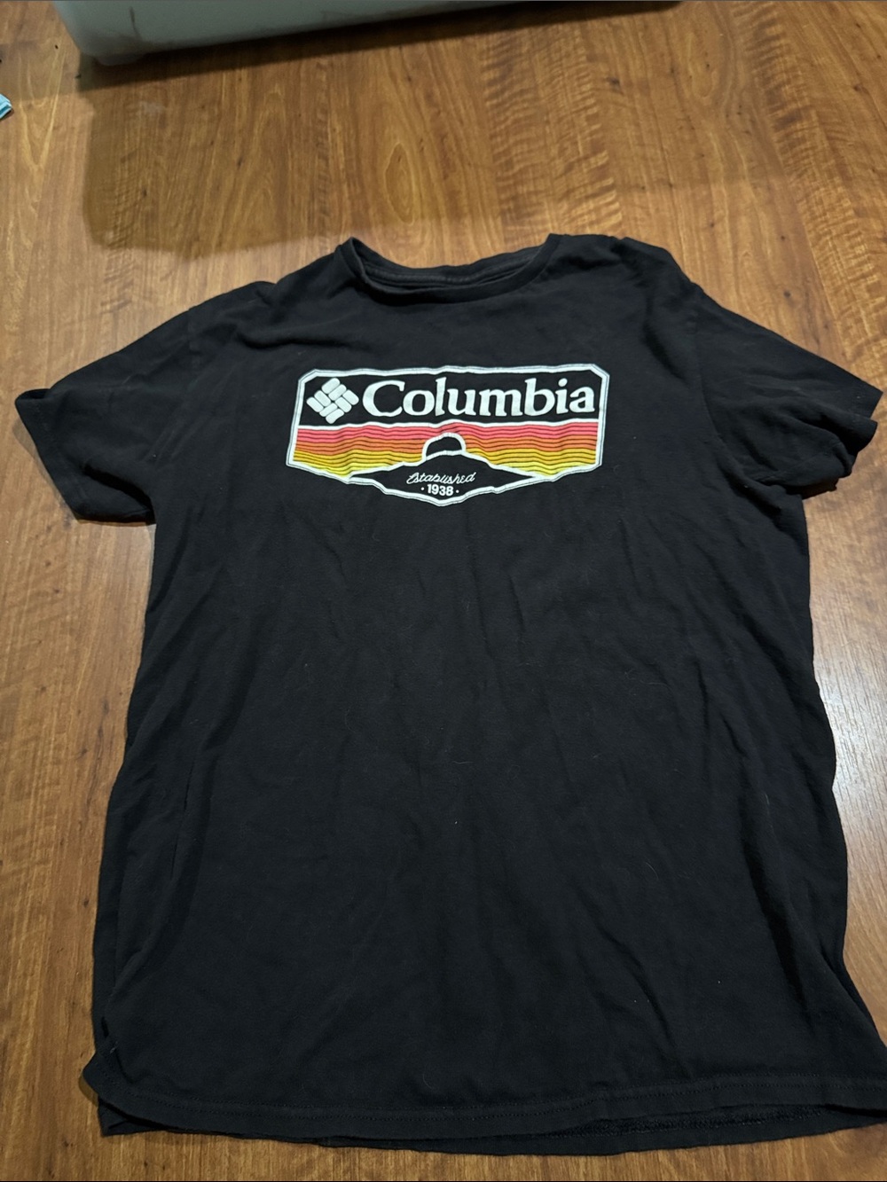 Columbia Men's Black Logo Graphic Tee